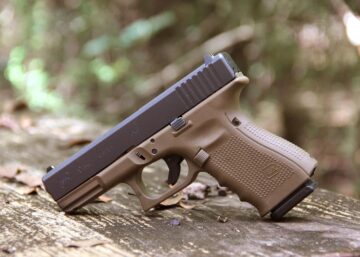 Two-Tone FDE GLOCK Left Featured