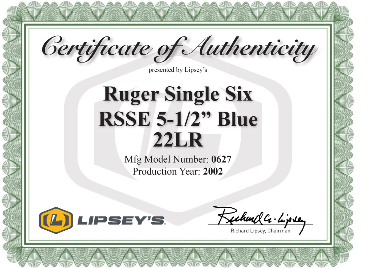 Lipsey's Exclusive Ruger Single Six 0627